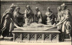 Quimper - Interior of the Cathedral - CPA