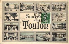 Toulon - Souvenir of Toulon R - CPA
