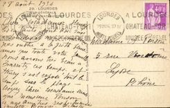 Lourdes - View Taken Castle Fort - CPA