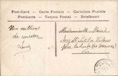 CPA FAntaisie Couple Faire des serments est facile (femme automobile)