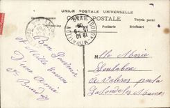 CPA Fantasy Woman Speak him about love Freles flowers one day old