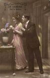 CPA Fantaisie Couple Le charme par la grace