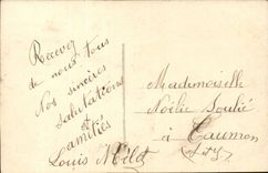 CPA FAntaisie Couple dReve d'amour Laissons l'amour nous emporter sans treve