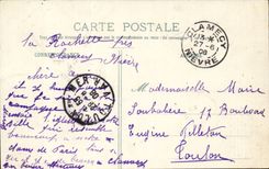 Clamecy CPA Church Saint Martin