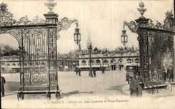 Nancy - Grids of Jean Lamour and Place Stanislas - CPA