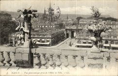 Nancy - Panoramic View taken Town hall - CPA