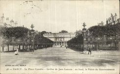 Nancy - La Place Carriere Grille de jean lamour le Palais de Gouvernement- CPA 