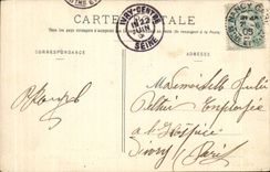 Nancy - Place Stanislas vue prise du Cercle des Officiers avec Fontaines - CPA 