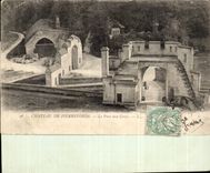 Pierrefonds - der Park mit den Hirschen - CPA