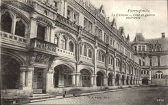 Pierrefonds CPA die Schloss Gerichts- und Externalgalerie