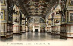 Fontainebleau CPA the palate the gallery Henri II