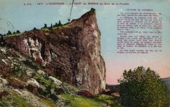 CPA Auvergne the tooth of the Marsh or jump of the virgin (legend of Chambon)