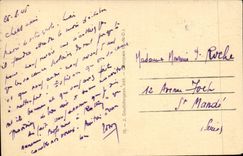 CPA Auvergne Peak of the Three girls close to SAncy