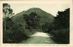 CPA Auvergne Puy de Dome the road of the collar of Ceyssat has its Entering under wood