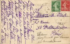 route de la large chartreuse CPA Entering of the desert