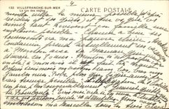 Villefranche on sea CPA the street of the vaults