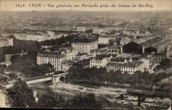 Lyon CPA View on Perrache taken of the slope of co Foy