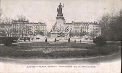 Lyon CPA places Carnot Monument of the Republic
