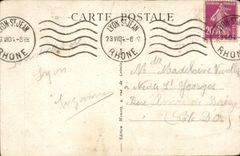 Lyon CPA Monument of the republic places Carnot