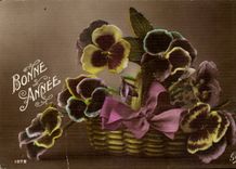 CPA Fantasy Happy New Year Flowers