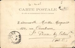 Vincennes CPA Wood Details of landscape