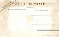 Fantasy CPA History Louis XIV the Chocolate factory of Aiguebelle Castle of maintenon