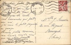 Saint Germain in Bush hammer CPA View of the terrace the Torrent