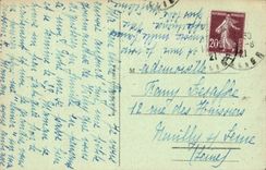 Vichy CPA the large alley of the old park