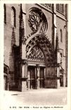 Riom CPA Portail de l'eglise du marthuret