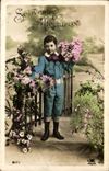 Fantasy - Children - boy - affecteux Souvenir - CPA
