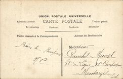 Fantasy - Woman - Souvenir and its flowers - CPA