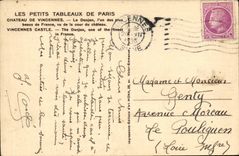 Vincennes - Castle the Keep one of most beautiful of France CPA