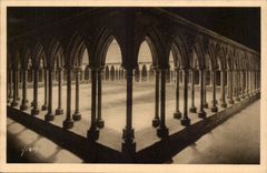 Mont Saint Michel CPA Galleries Abbey of the cloister