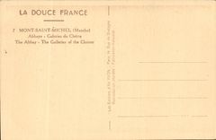 Mont Saint Michel CPA Galleries Abbey of the cloister