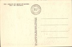 abbey of Mont Saint Michel the CPA Room of the knights