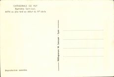 CPA Cathedrale of Puy Baptistere Saint Jean builds at the beginning 11th