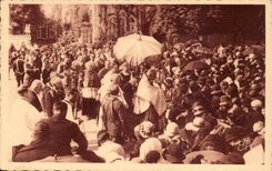 Lourdes CPA the blessing of the patients on the esplanade of the rosary
