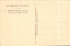 Mont Saint Michel CPA View of the Mount on arrival