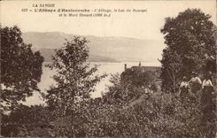 Abbey of Hautecombe CPA abbey the alc of Le Bourget and the Mount Fox
