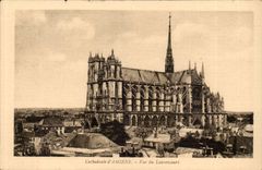 Cathedral of Amiens CPA Seen of Louvencourt