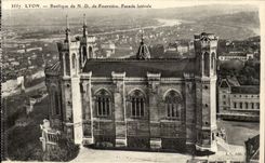 Lyon CPA Basilica of Notre Dame de Fourviere Side wall