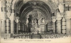 Lyon CPA Basilica ND of fourviere the crypt