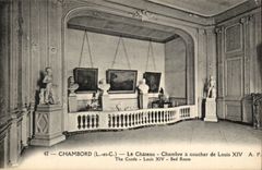 chambord CPA Le chateau Chambre a coucher de Louis XIV 