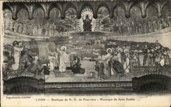 Lyon CPA Basilica of Mosaic ND of Fourviere of Saint Pothin
