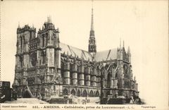 Amiens CPA Cathedral taken of Louvencourt