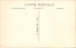 Amboise CPA Le chateau La chapelle St Hubert Haut relief representant la chasse de St Hubert (St christophe et antoine)