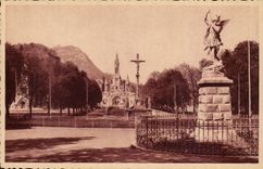 Lourdes Holy CPA Michel the cross of Breton and the basilica