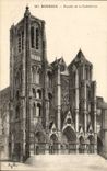Bourges CPA Frontage of the cathedral
