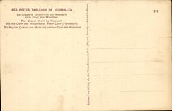 Versailles CPA the vault (built by mansart) and court of the Ministers