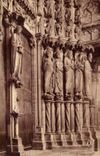 Chartres CPA the northern cathedral Gate Sainte Anne Saint Jean Baptiste with his lamb